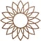 Ekena Millwork Daisy Wood Fretwork Pierced Ceiling Medallion, Walnut, 24"OD x 8 3/8"ID x 3/8"T CMWP24X24X0375DAWA - alternate 1